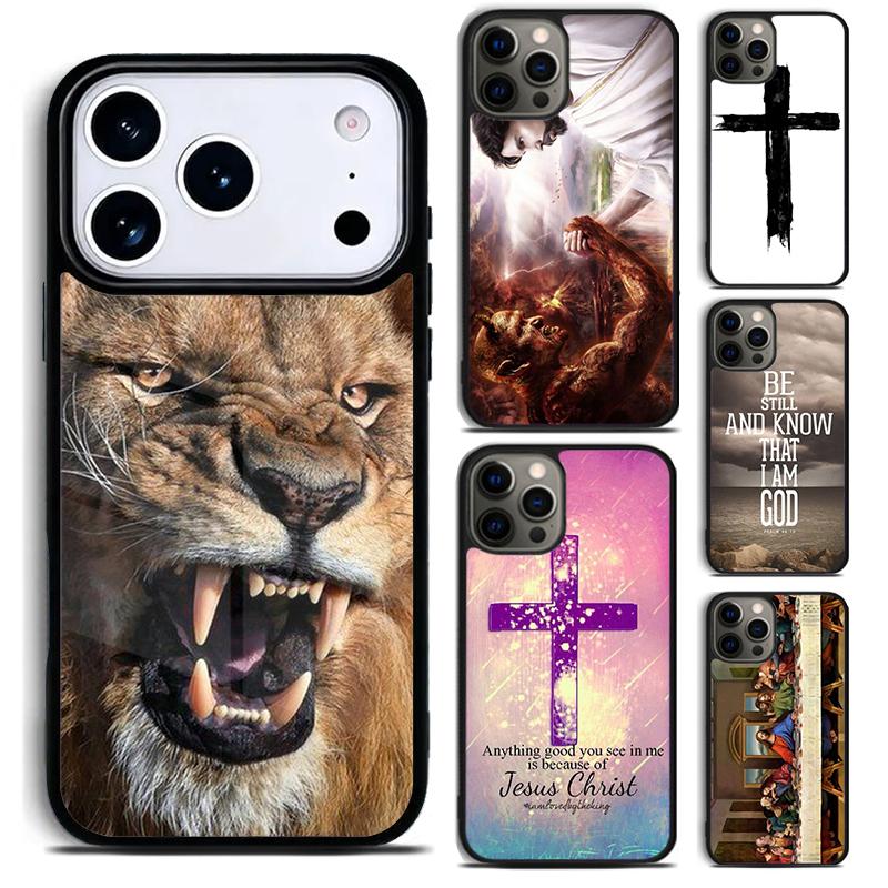 Bible Jesus Christ Christian Cross soft Phone Case For iPhone 17 16 15 14 13 12 11 Pro Max Plus 17Air Soft Silicone Cover