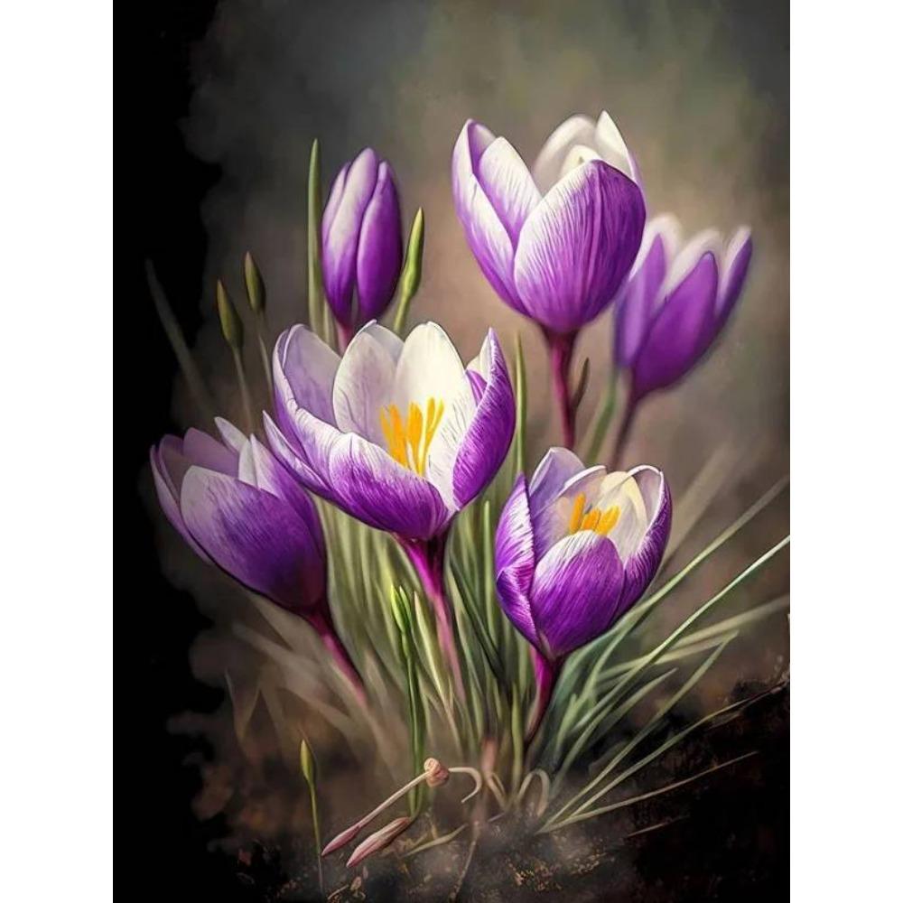 DIY Full Round Diamond Painting Cross Stitch 3D Animal Flower Home Decorative Art Style Diamond Painting 5d Diamond Art Painting