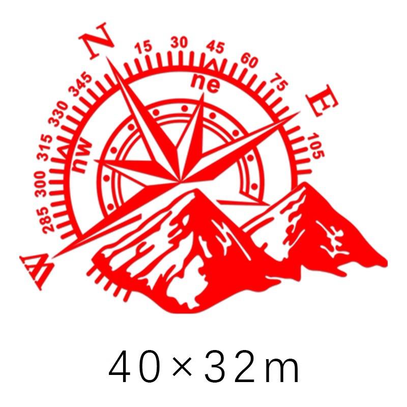 Mountain Compass Navigation Car Door Body Decal Sticker