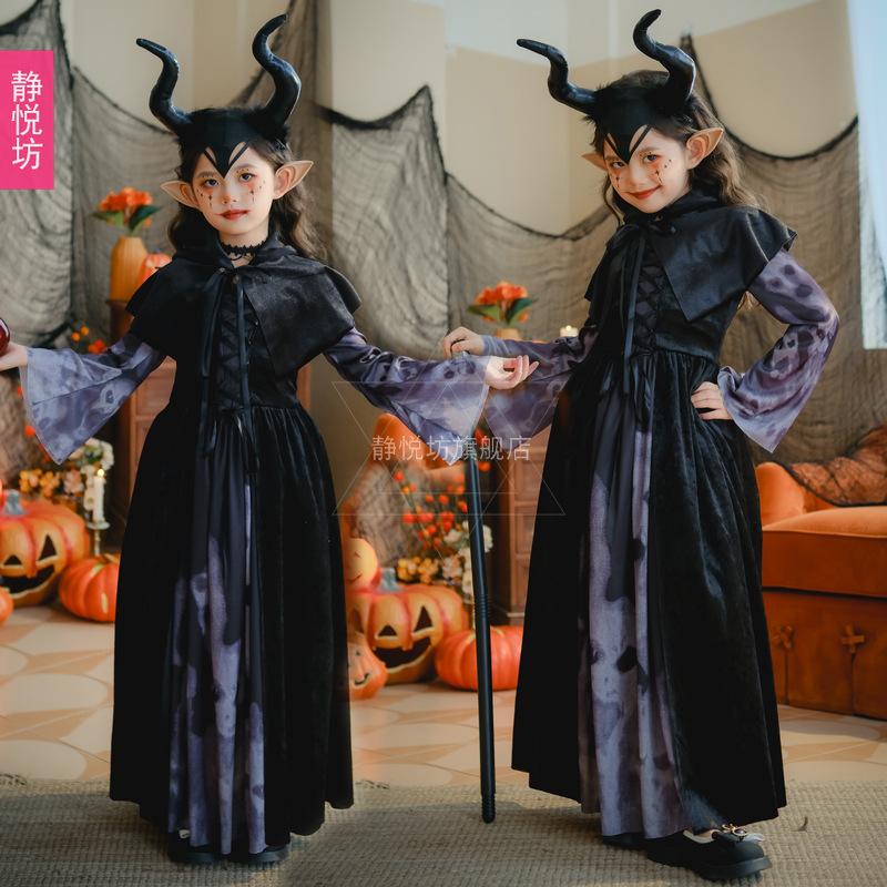 

Хэллоуин костюм невесты-призрака зомби вампира ведьмы темное платье ужас костюм зомби взрослый 150CM