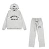 FEAR OF GOD ESSENTIALS Flocked Letter Hoodie Loose Fit Fleece Sweatshirt Men Women