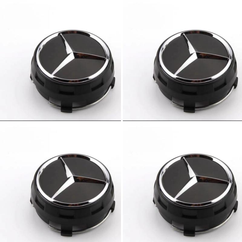 CRI1EES 4PCS 75mm NEW Car Wheel Center Hub Caps Cover Mercedes Benz B/C/E/S Class A Class C200L GLC GLK CLA W166 W163 W221
