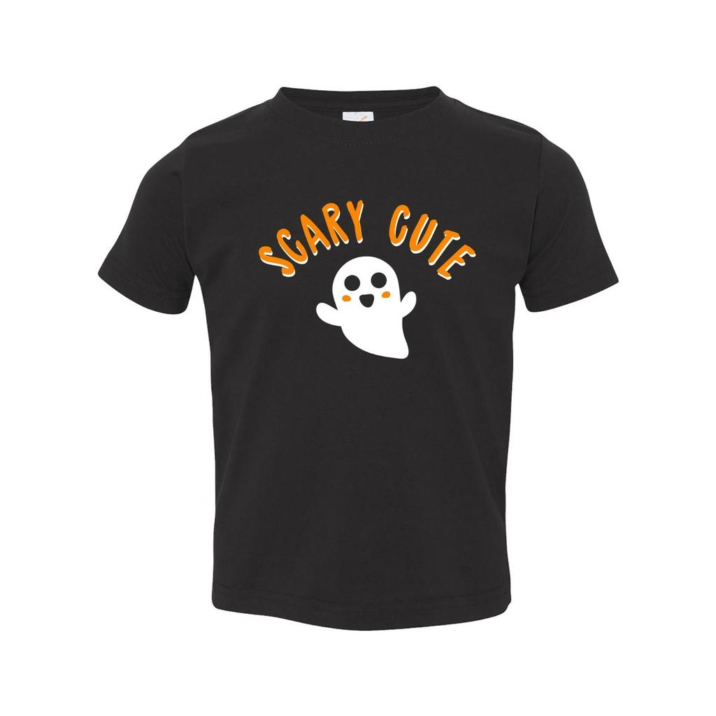 Scary Cute - Funny Adorable Halloween Ghost Toddler T Shirt