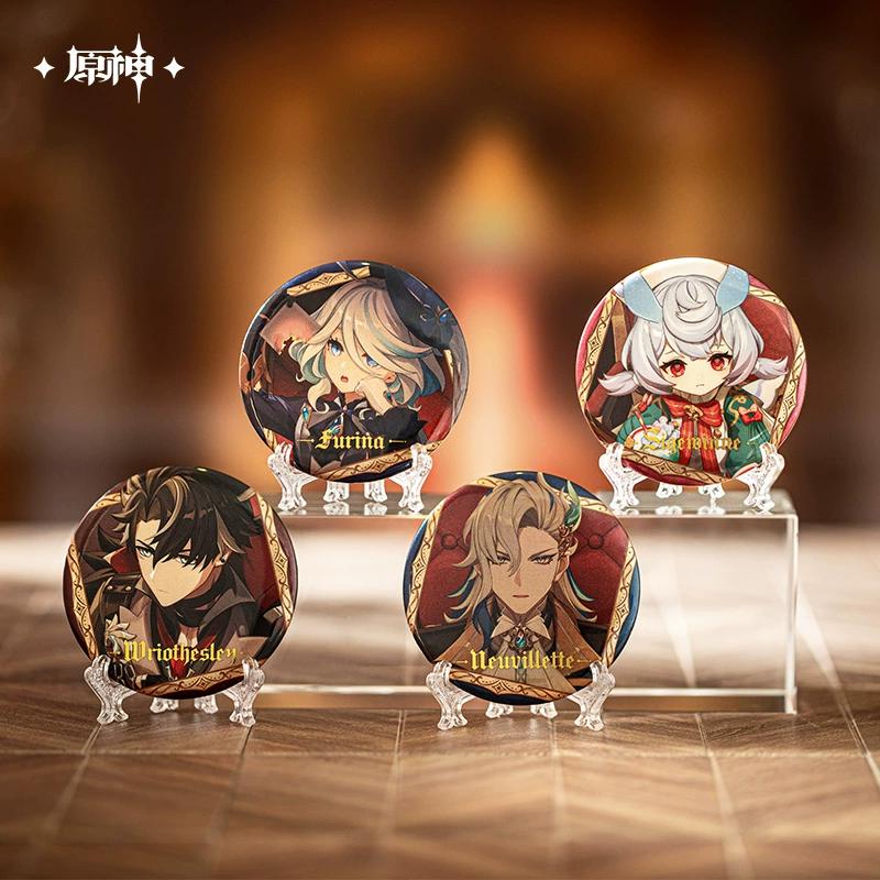 Sunsyea Genshin Impact Official Merch miHoYo Original ZZMDHY Series Badge Random One Furina Neuvillette Arlecchino Navia