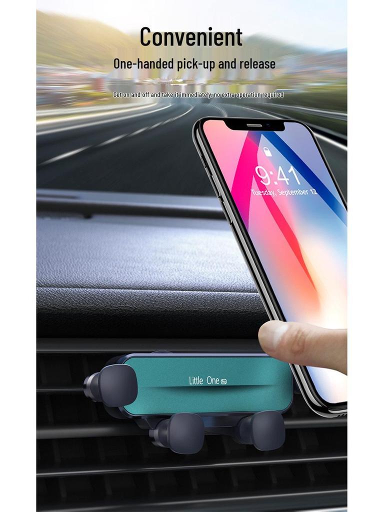 Gravity Retractable Car Phone Holder