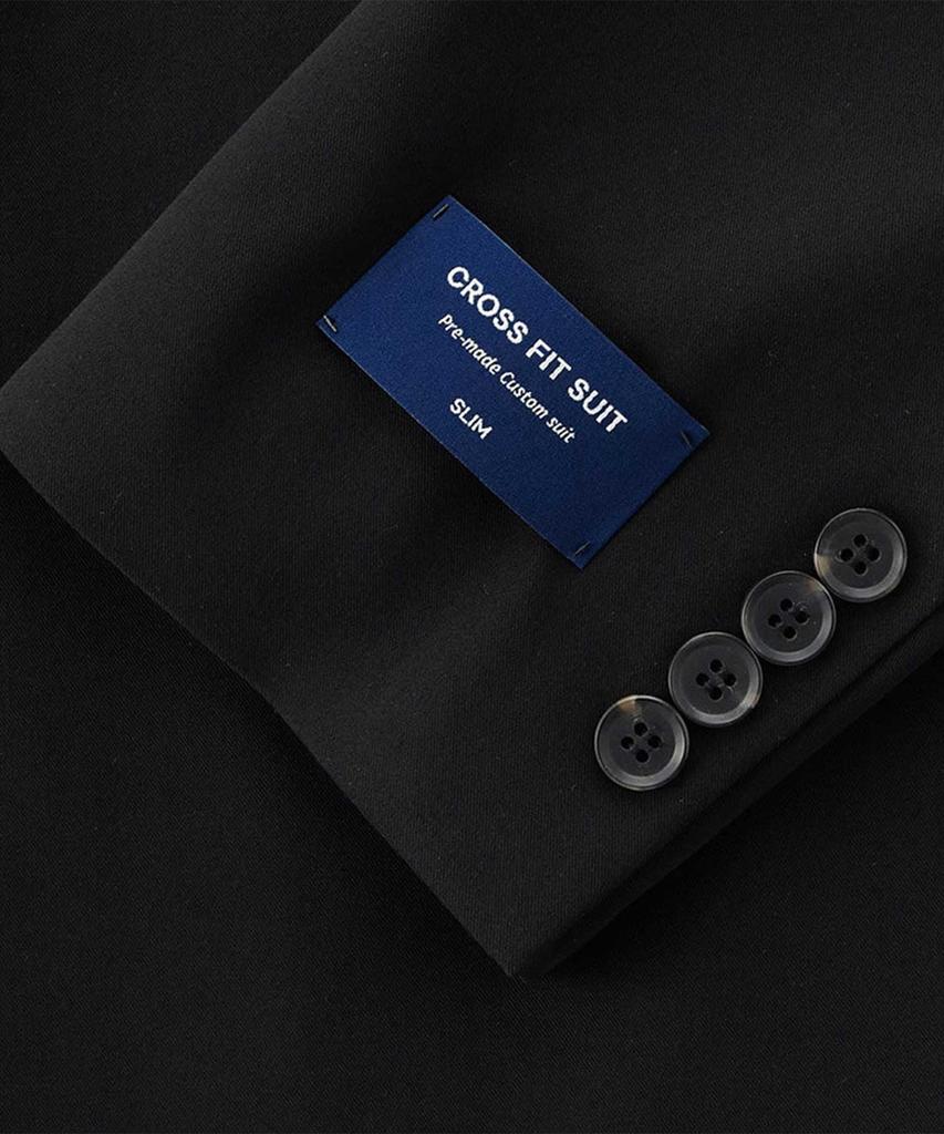 Stco [Four Seasons] Tech-Poly Four-Way Stretch Essential Suit Set_Black (Slim Fit)_Ssjvz01Set