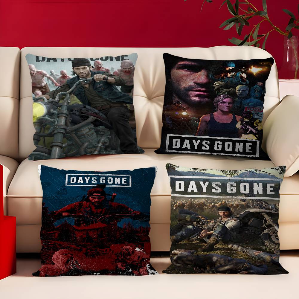 Videospiele Days Gone Kissenbezug Polyester Sofakissen Dekorative Wurfkissen Heimdekoration Kissenhülle