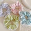 Mori Niche Lace Plaid Pig Large Intestine Hair Band Sweet Hair Tie Headrope College Wind On The Run Princess Hair Band Woman