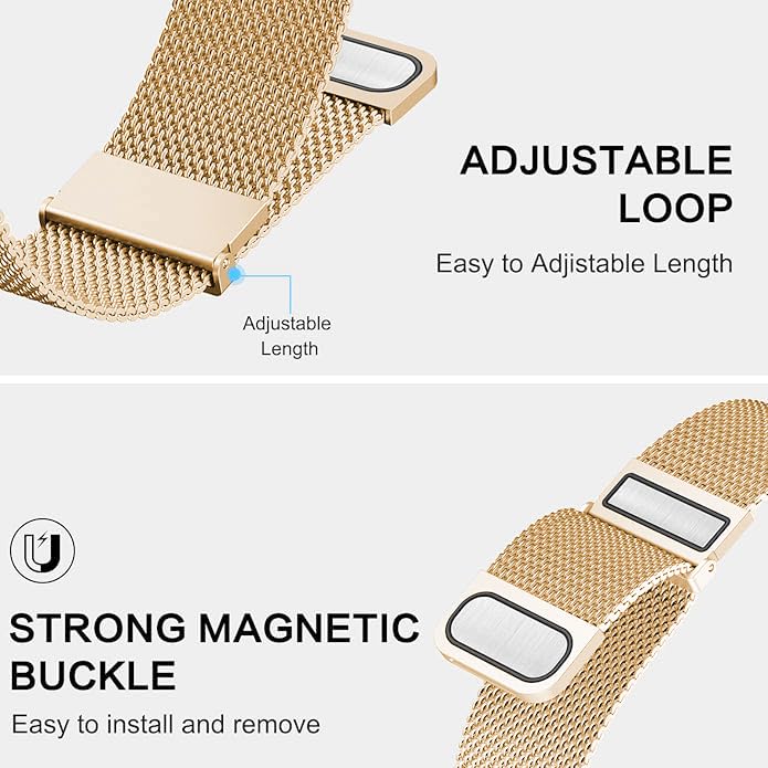 18mm Watchstrap for Garmin Venu 3S Strap Quick Release Stainless Steel Magnetic Buckle Accessories for Garmin Venu 3S Watchband