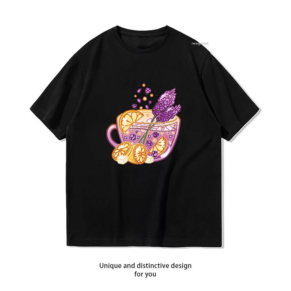 Lavender Lemonade Tshirt Unisex Unisex Casual Cotton Graphic T Shirts Adult Streetwear Camisetas Tops Tee Shortsleev Oneck