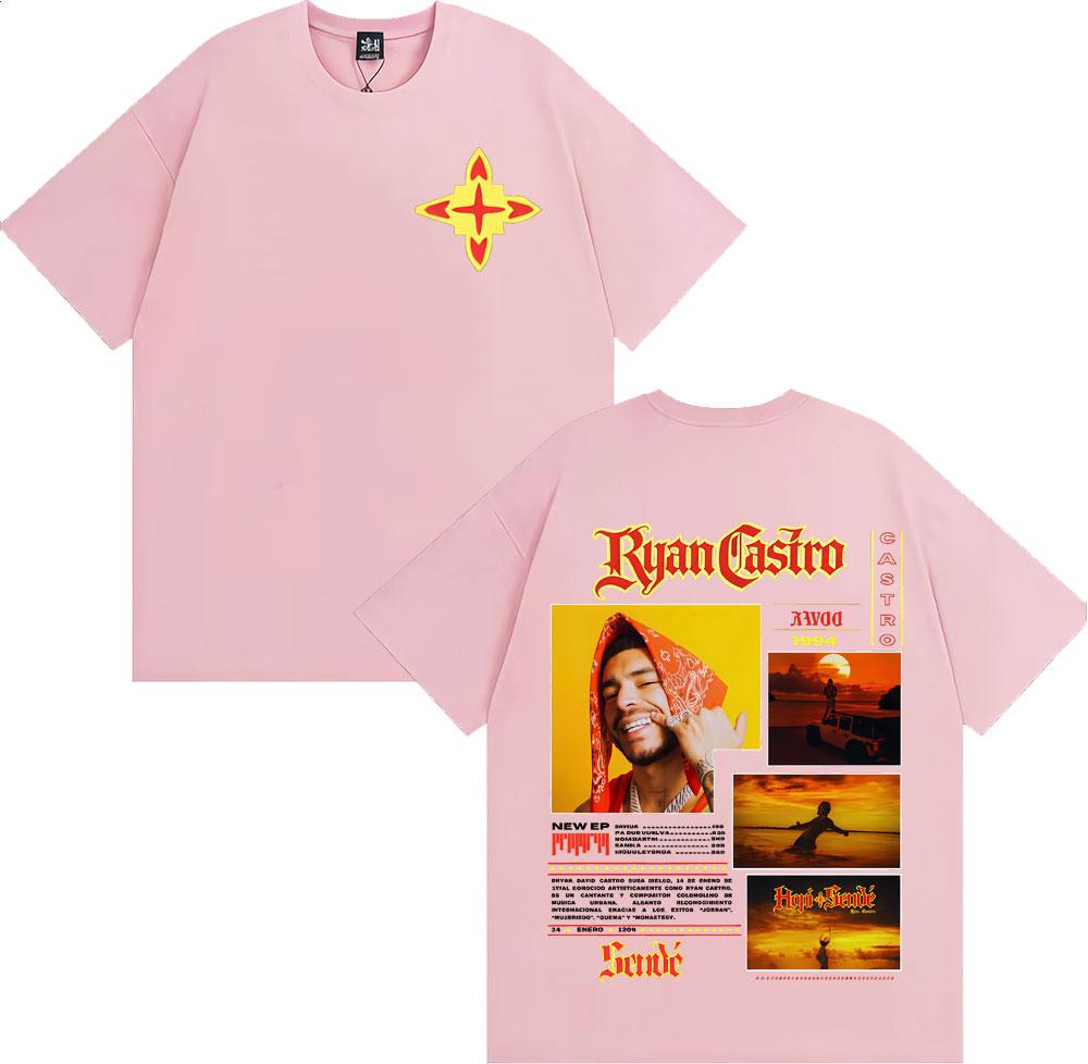 Rapper Ryan Castro Sende Album Tour 2026 Graphic New Hot Sale Tshirt Unisex Women Fashion Oversized Tshirts Short Sleeve T Shirts