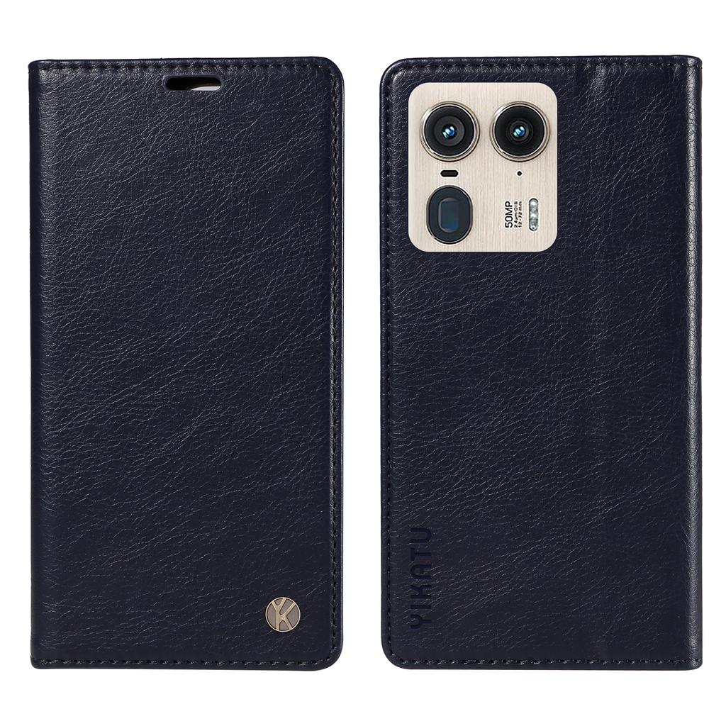 Für Motorola Edge 50 Ultra 5G/Moto X50 Ultra 5G Brieftaschenhülle Lederhülle mit Litschi-Textur