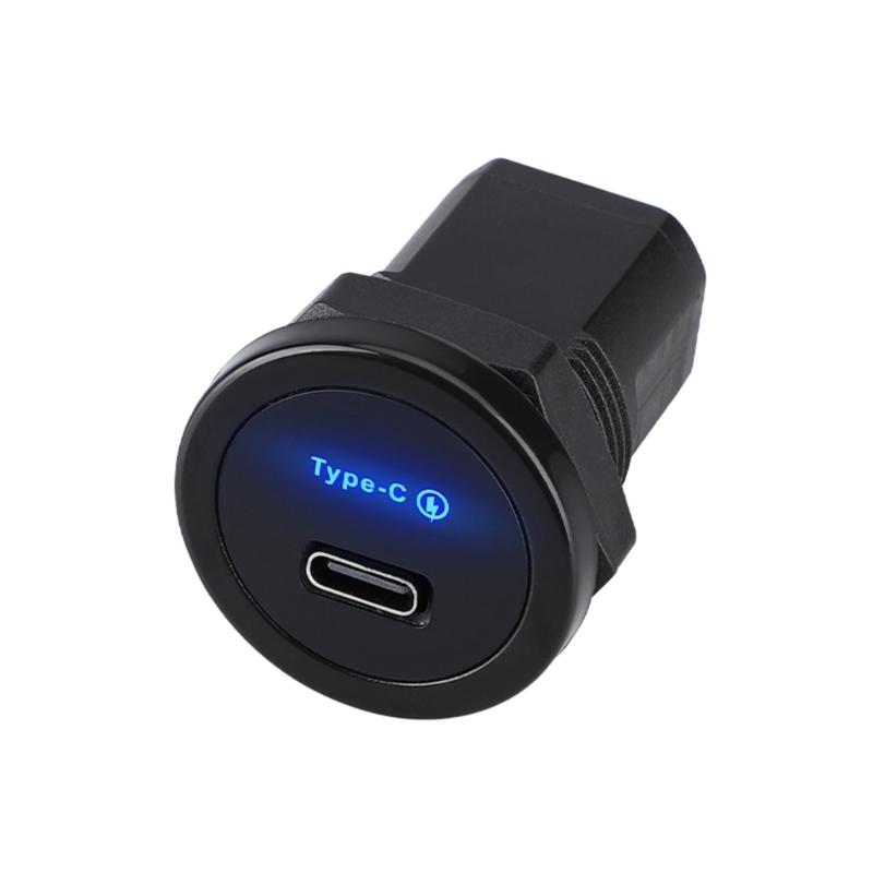 12V/24V PD3.0 Typ-C-Anschluss Auto-Ladebuchsen, Schnelllade-USB-Panel für LKW-Bus