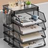 Office Desk Organizer: Desktop File Storage Rack for Documents and Books