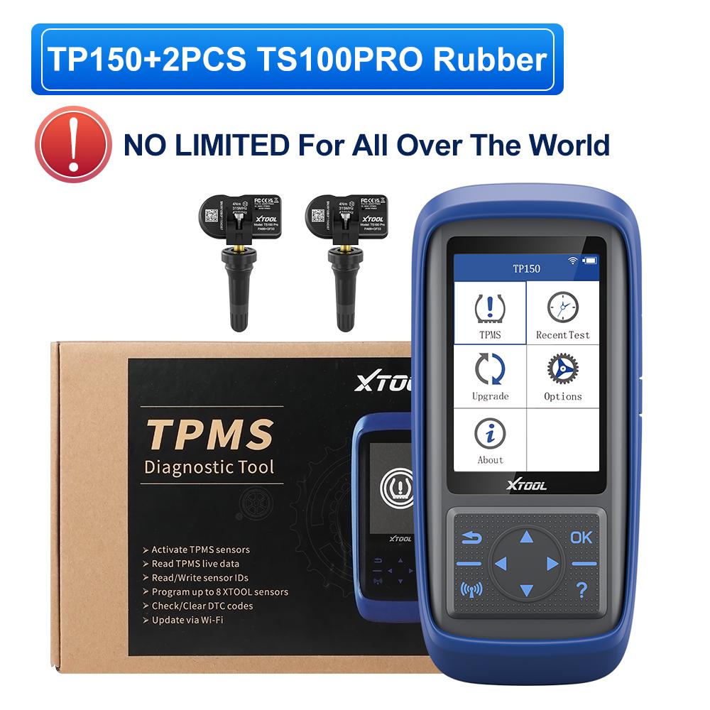 XTOOL TP150 WiFi TPMS Tire Pressure Diagnsotic Tool 315/433MHz Sensor Activation Programming Learning Reading Auto OBD2 Scanner