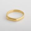 Korean Simple Ring Titanium Steel Natural Stone Female Ins Non-Color  Ring for Anniversary