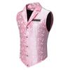 Men's Paisley Victorian Vest Steampunk Waistcoat Slim Fit Fitted Collar Formal Casual Retro Elegant Custom