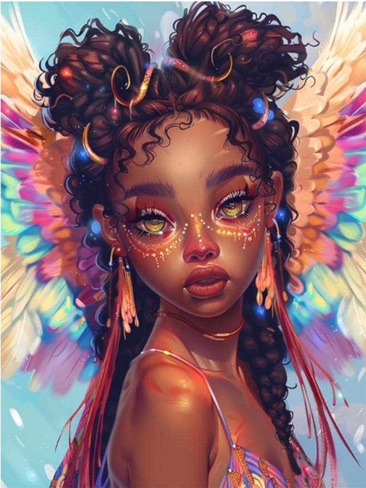 

5D DIY Алмазная картина Готический ангел Девушка Искусство Украшение для дома Подарок Полная квадратная круглая мозаика Вышивка крестом Full Round 20x30CM