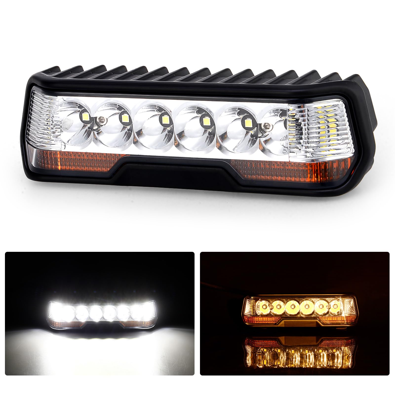 

KAWELL 55-AV068-SP 30W Fog Lamp, LED Driving Light, Work Light, Rectangular Offroad, Driving Light, помаранчевий