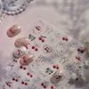 Fruit 5D Nail Art Sticker Apple Strawberry Cherry Love Hearts Bowknot Stars Cartoon Butterfly Manicure Decal DIY