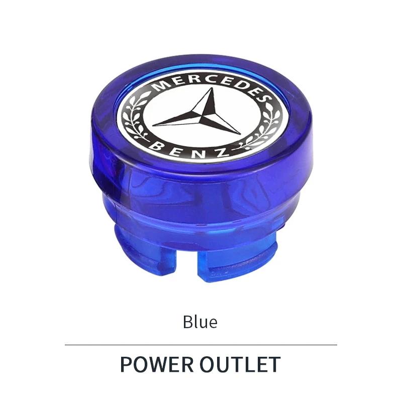 Car Cigarette Lighter Cover for Mercedes Benz Logo Dust Proof Cap Class A B C E W203 W205 W206 W220 W211 W212 W201 hub cap QX3
