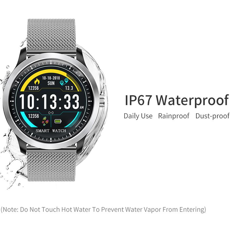 Compre RUNDOING NY08 smart watch men IP68 waterproof Message push