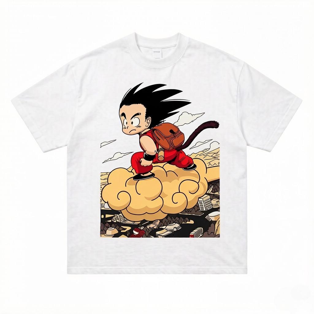 

2D anime Goku from Dragon Ball Ultra Instinct character Tshirt Pure cotton shortsleeved suitable for both Unisex and Women S