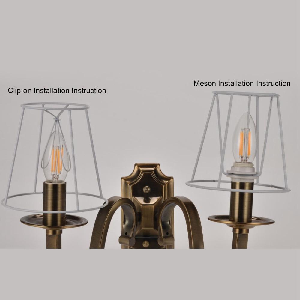 2PCS Clip On Design Lamp Cover 5.5 Inch Height Small Lamp Shades Simple Lampshade  Floor Lamp