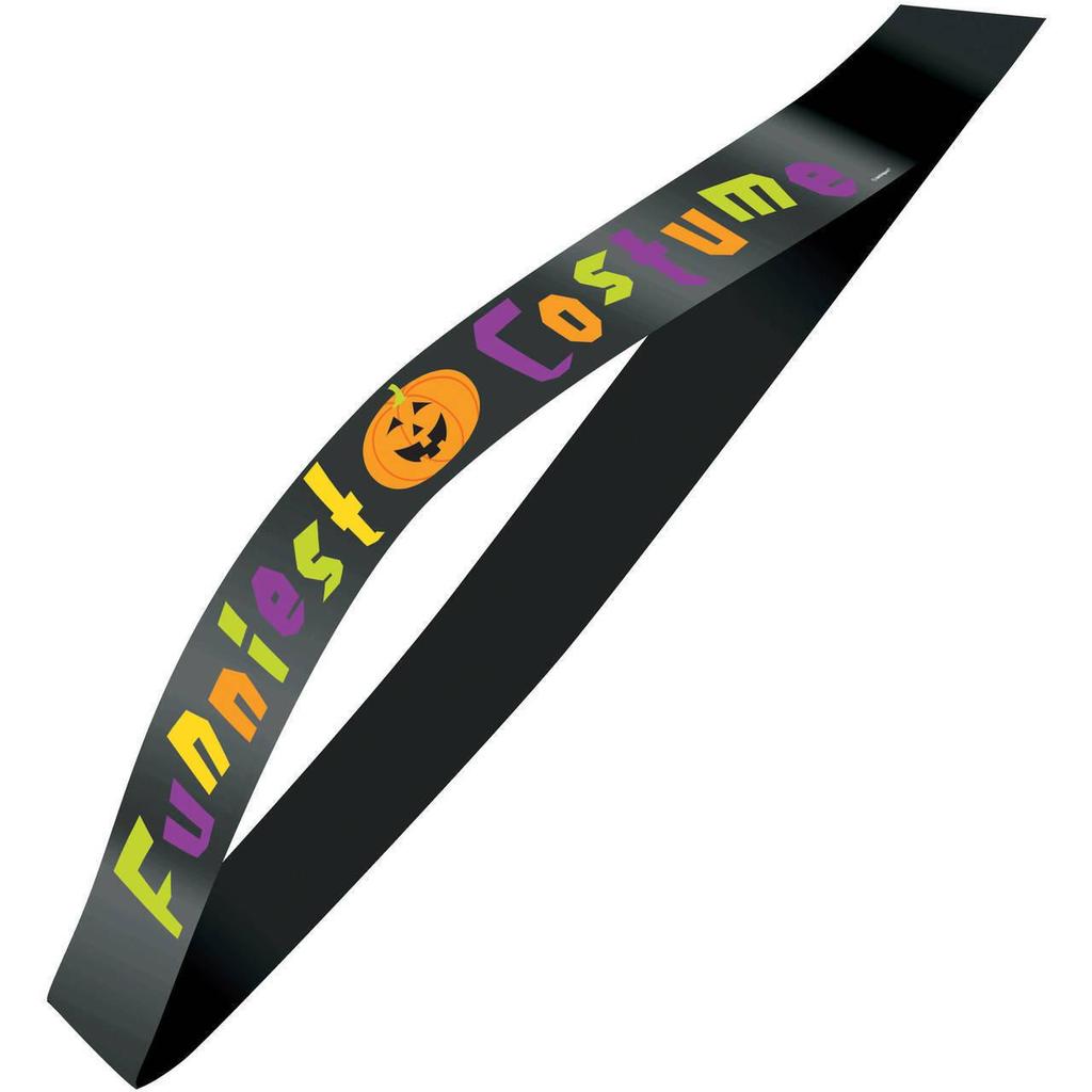 Unique Party Funniest Costume Satin Halloween Party Sash