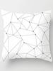 Black And White Geometric Decorative Pillowcase Polyester Striped Cushion Cover Sofa Living Room Pillow