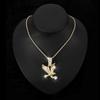 Collana Ciondolo Aquila Lega di Zinco Fascino Geometrico Stile Ins Minimalista Unisex Gioiello Statement