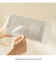 Wall-Mounted Divided Plastic Storage Box for Home and Dormitory Essentials