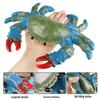 Cross-Border Marine Animal Model - Soft Rubber Blue, Swimming, Hairy & Orchid Crabs - Children's Educational Ornament