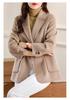 Women's Slim Fit Double-Sided Wool Coat with Lapel - 2025 New Style Fashion Outerwear