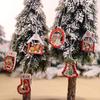 Pendant Kids Gifts Christmas Tree Decoration Xmas Hanging Snowman/Elk/Santa Claus Wooden Ornaments