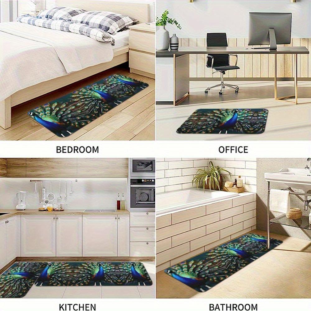 1PC Wild West Cowboy pattern Kitchen Rug Non-Slip Door Mat Pop design Bathroom Rug Bath Mat Carpet for Home Sink Laundry Decor