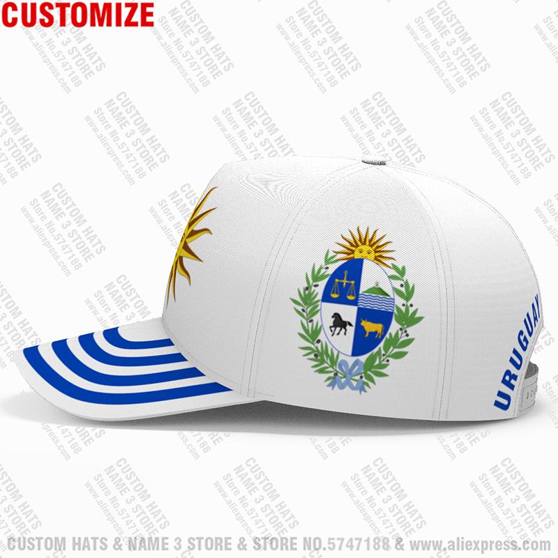 Uruguay Baseballkappe Maßgefertigt Name Nummer Teamlogo Hut Ury Land Reise Spanische Nation Uruguayische Flagge Druck Po Kopfbedeckung