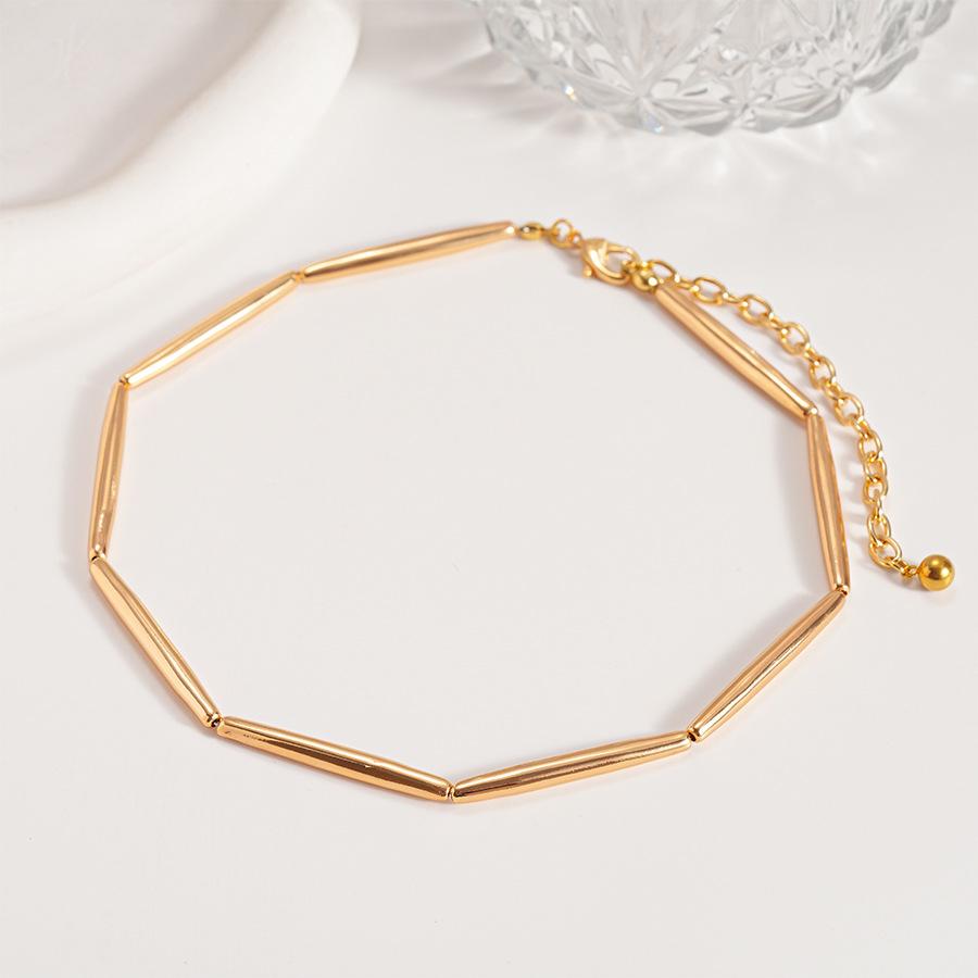 Металлическое ощущение трубчатое splicing геометрическое ключичное ожерелье item decoration personality temperament