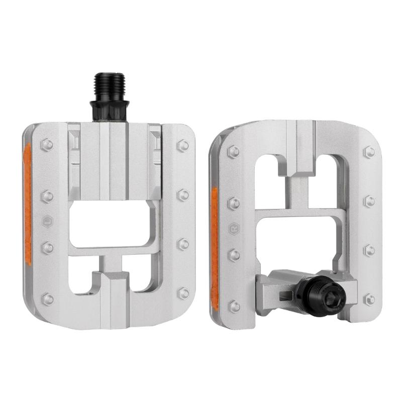 Folding Bike Pedals with Reflective Strips Wide Flat Cycling Foldable Pedals NonSlip Cycling Pedals for Folding Bike