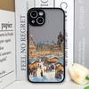 Ins Cartoon Christmas Style Phone Case for Samsung Galaxy A36 A56 A55 A54 A53 A52 A16 A15 A14 A07 A06 5G Streetscape Art Covers
