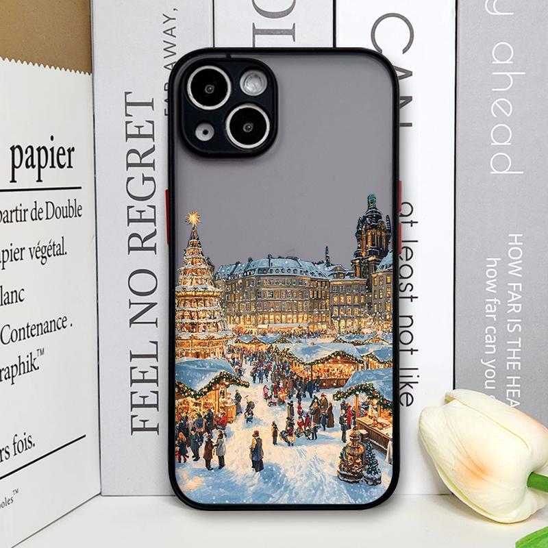 

Ins Cartoon Christmas Style Phone Case for Samsung Galaxy A36 A56 A55 A54 A53 A52 A16 A15 A14 A07 A06 5G Streetscape Art Covers Galaxy A15