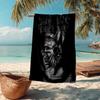 Slasher to Prevail Black Metal Fashion Beach Towel: Ideal for Summer Adventures Soft, absorbent and quick drying suitable for swimming and bathing