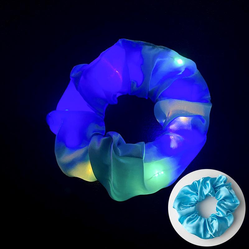 LED Flashing Disco Hair Tie: Glowing Rubber Band for Nightclub Style