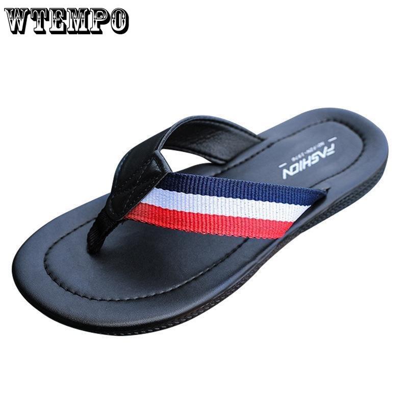 WTEMPO Ανδρικές σαγιονάρες καλοκαιρινές σαγιονάρες εξωτερικού χώρου με μαλακή σόλα Χονδρόκοκκο και ελαφρύ αντιολισθητικό εσωτερικό, αντιολισθητικά παπούτσια παραλίας