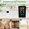 Wireless Weather Station with Indoor Outdoor Temperature Humidity Monitor Digital Thermometer Color LCD Screen