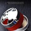 Creative Stainless Steel Ashtray with Lid - Anti-Fly, Ideal for Office, Bathroom, or Living Room
