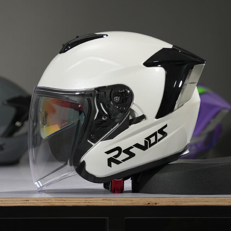 3/4 Open Face Motorcycle Helmet Men Adult Full Coverage DOT ECE Certified Use ABS Material Lightweight Safety Gear