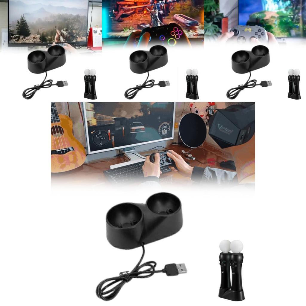 Ps4vr Charging Dock With Fast Charging For Ps4 Move Vr Controllers Suitable For Gaming Enthusiasts