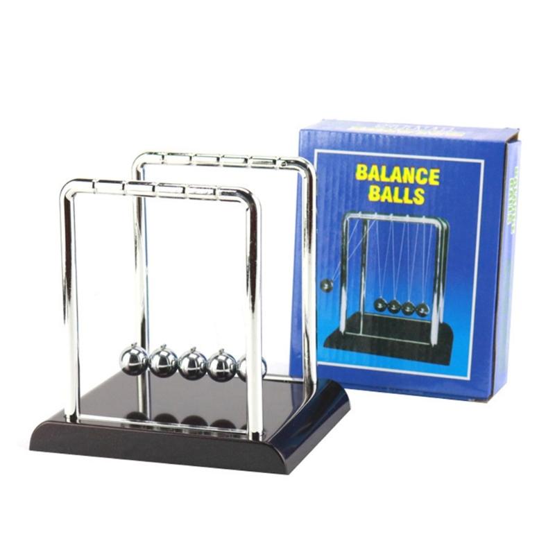 5 Große Kugeln Newton-Wiege Balancekugeln Schreibtischspielzeug Bürodekorationen Für Physikunterricht und Stressabbau
