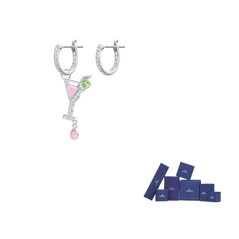 Swarovski No Regrets Cocktail Stil Exquisite Ohrringe Damenohrringe 5457661 Box (Random Color),Silver white